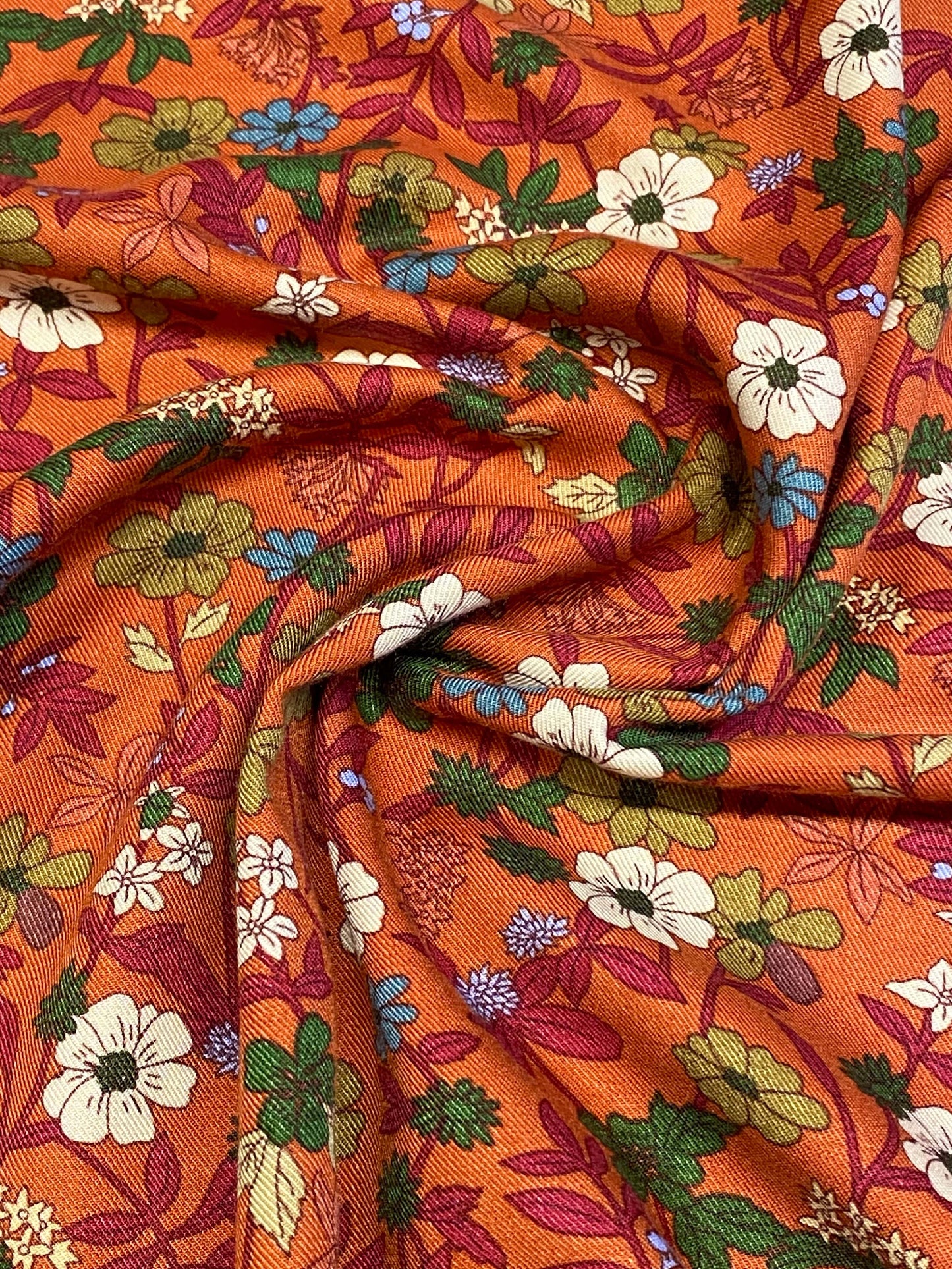 Eriskay Viscose Twill  -  Rust