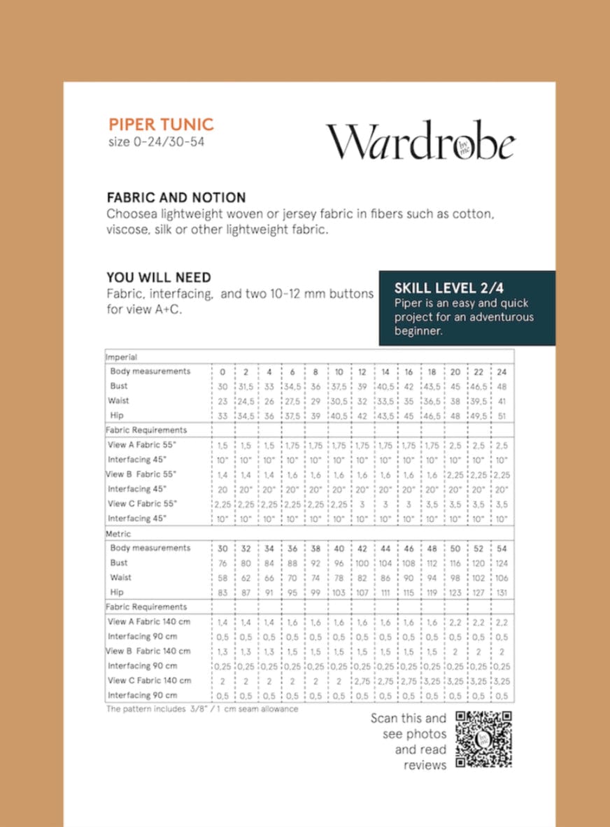 Piper Tunic Wardrobe by Me  -