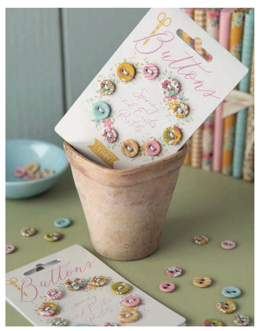 Tilda buttons: Creating Memories Spring - 12mm