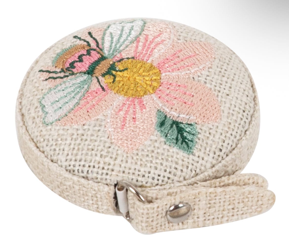 Patchwork Bee Tape Measure  -