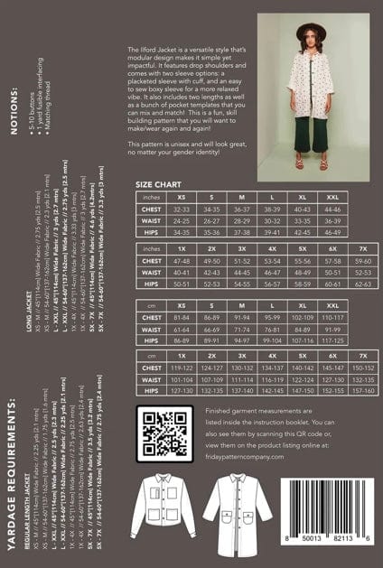 The Ilford Jacket Pattern by The Friday Pattern Company  -