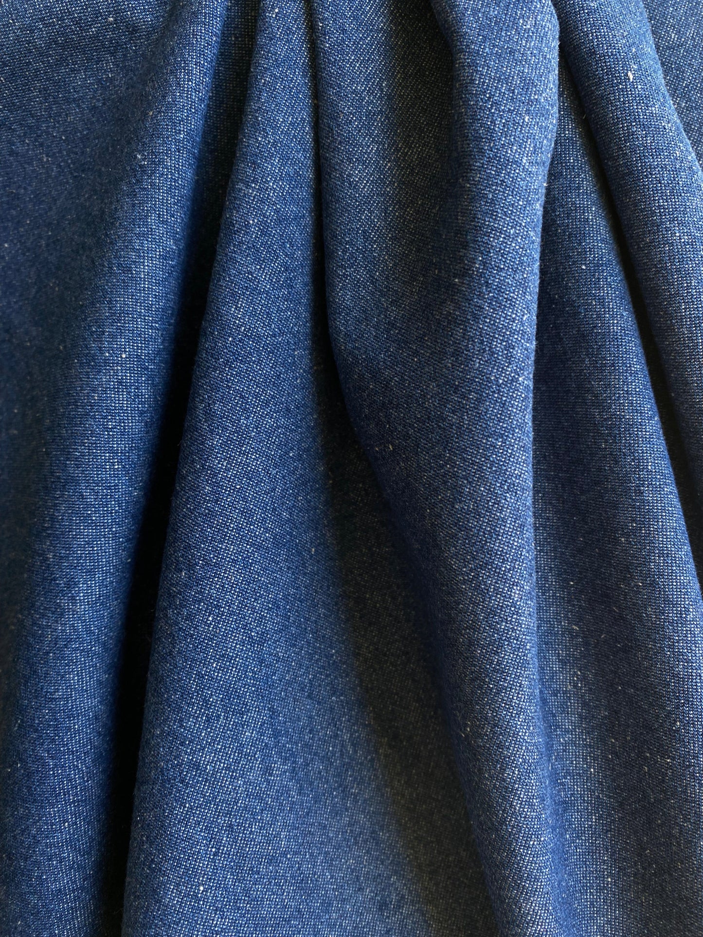 8oz Washed Denim  -  Mid Blue