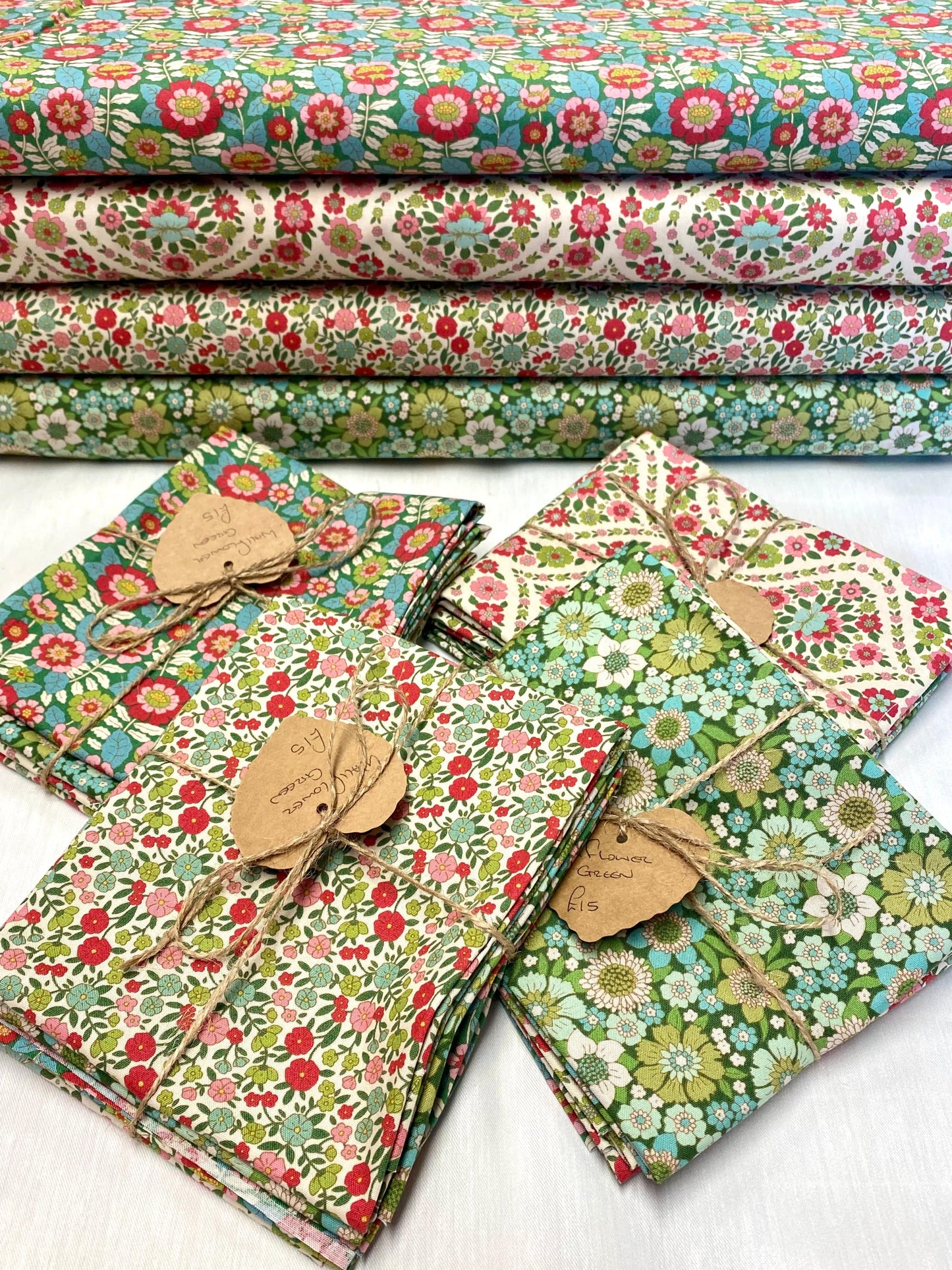 Fat Quarter Bundle Wallflower Green - Green
