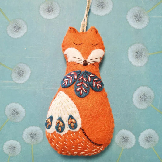 Felt Craft Kit Folk Embroidered Fox  -