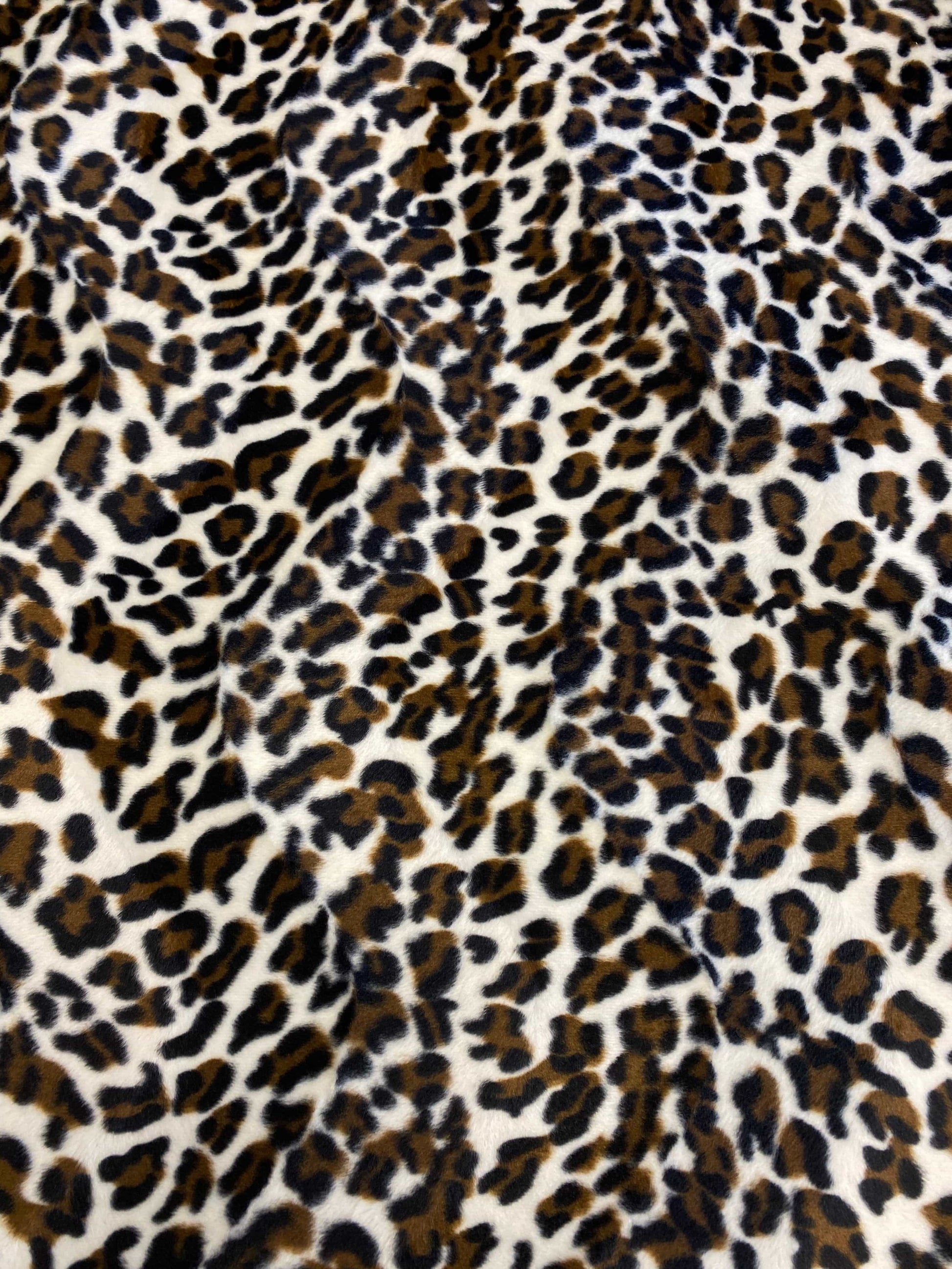 Snow leopard Velboa Faux Fur  -  Multi