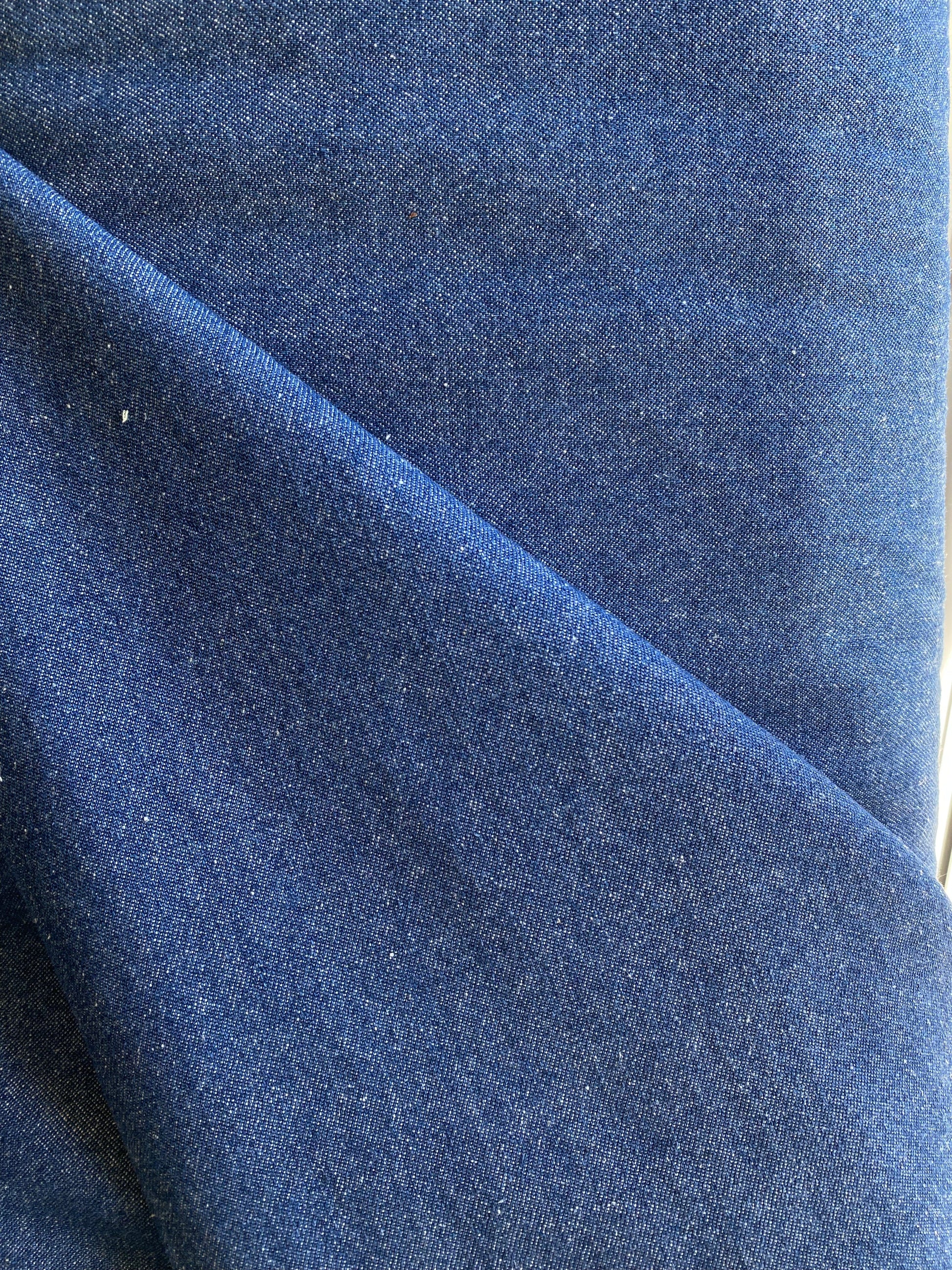 8oz Washed Denim  -  Mid Blue