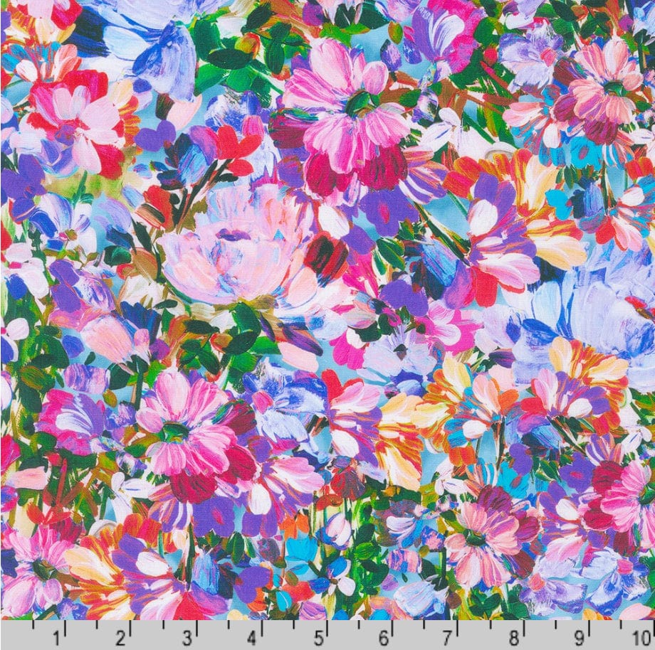 Painterly Petals - Park Purple  -  Purple