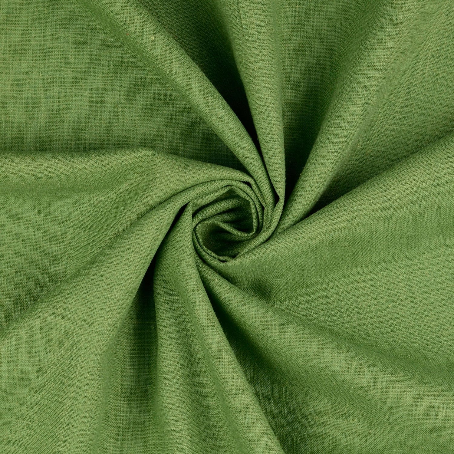 Washed Linen Cotton  -  Olive Green