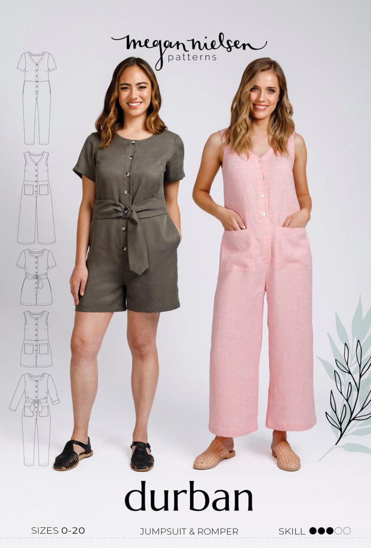Durban Jumpsuit & Romper Pattern by Megan Nielsen  -