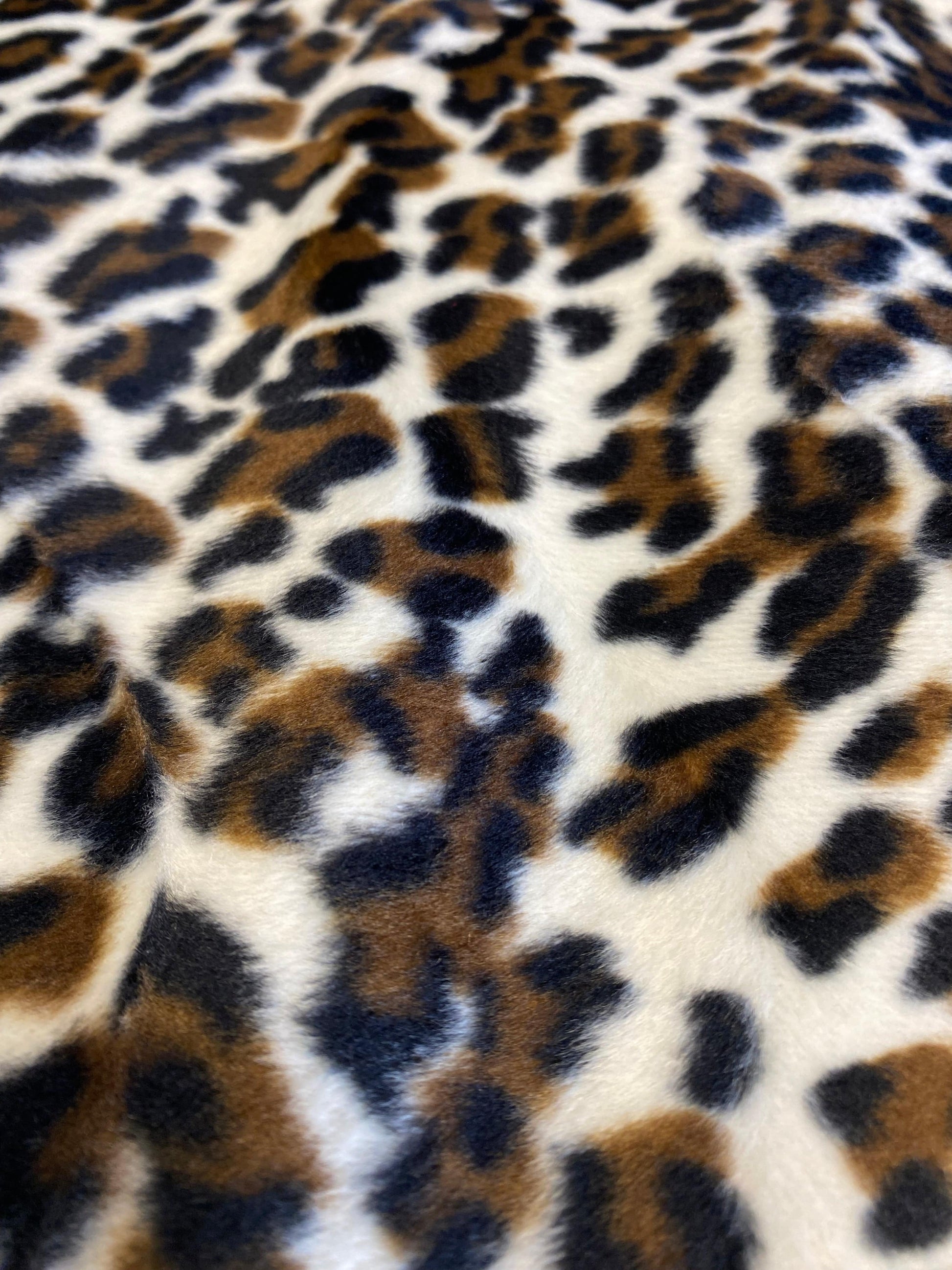 Snow leopard Velboa Faux Fur  -  Multi