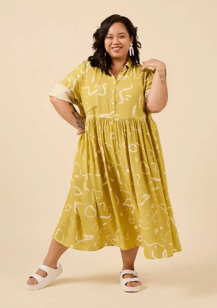 Jenna Button-Up Shirt & Dress by Closet Core Patterns  -