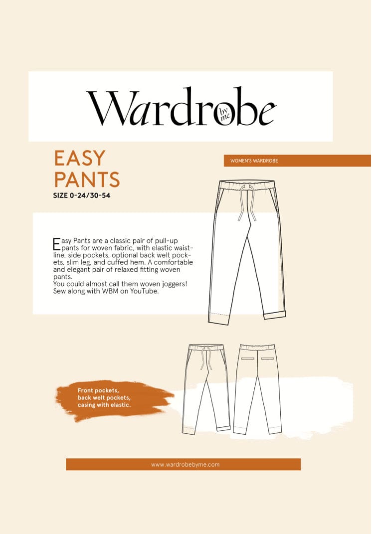 Easy Pants Pattern by Wardrobe by Me  -