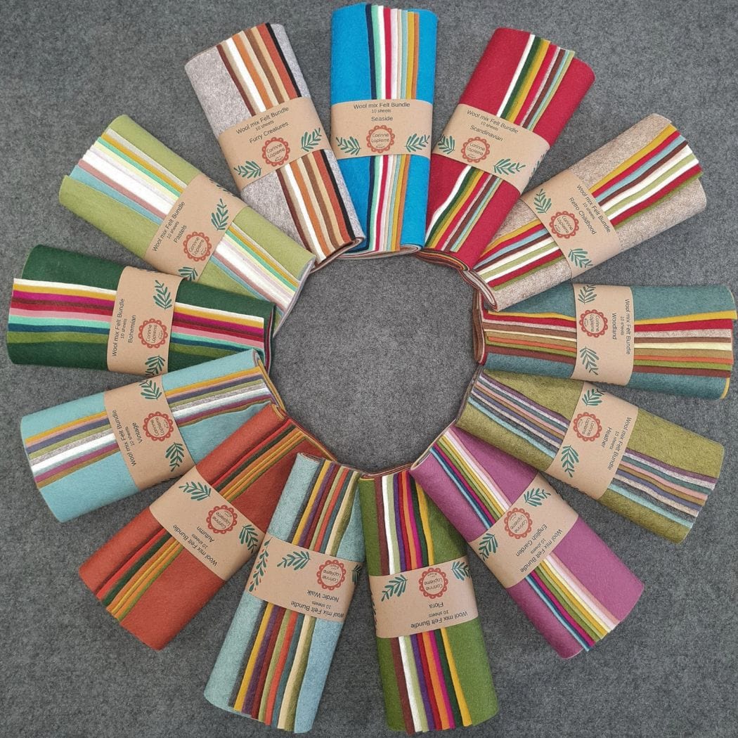 Felt Bundle of 10 Sheets  -