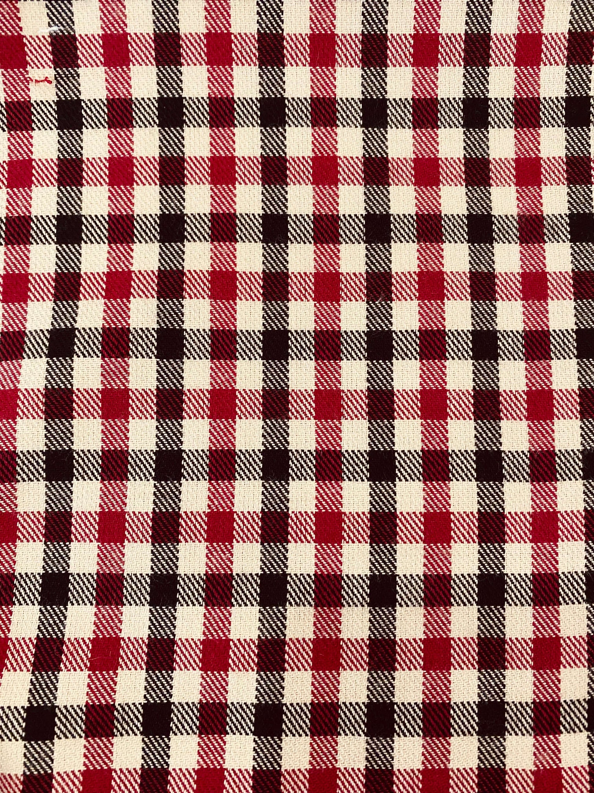 Hamish Check  -  Black/Scarlet