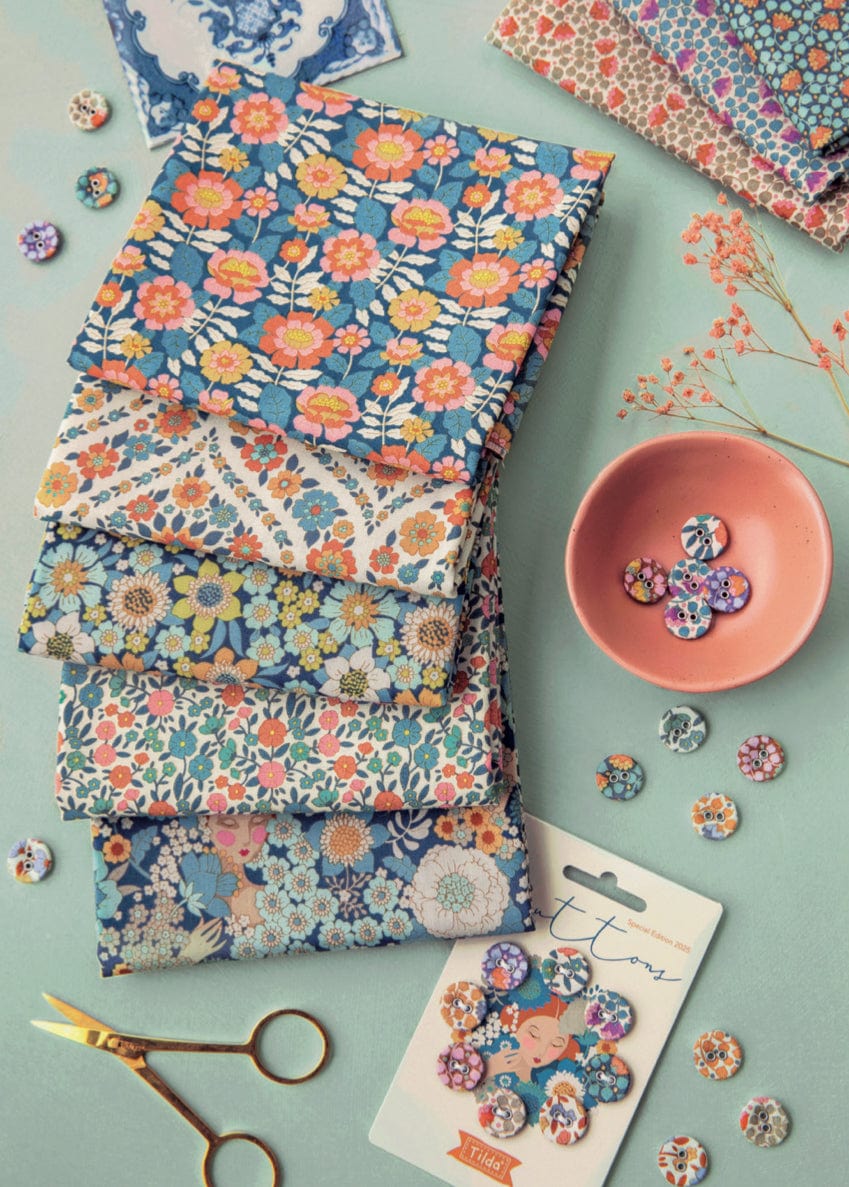 Lauren Blue by Tilda - pre order for June  -  Blue Fabric