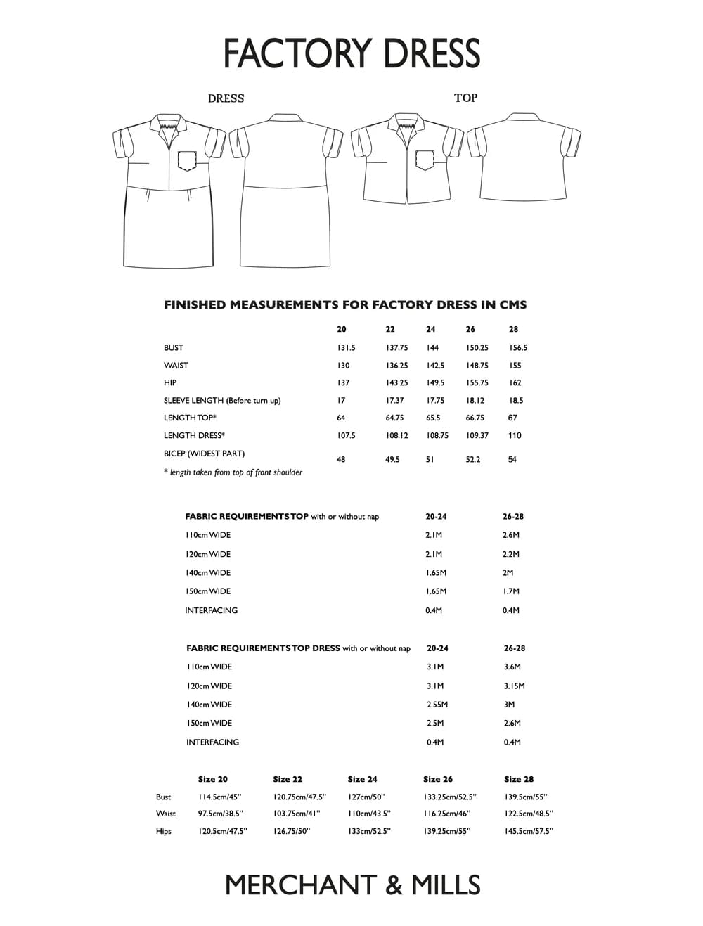 Factory Dress pattern  -