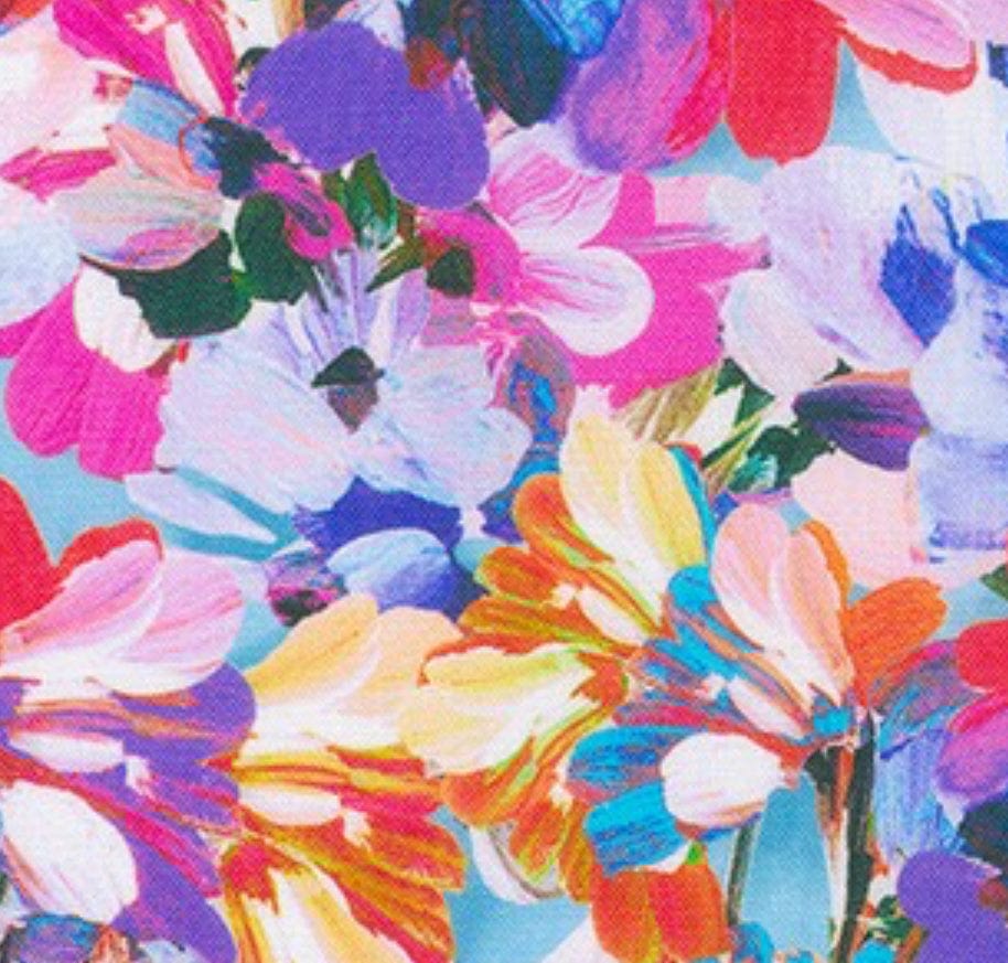 Painterly Petals - Park Purple  -  Purple