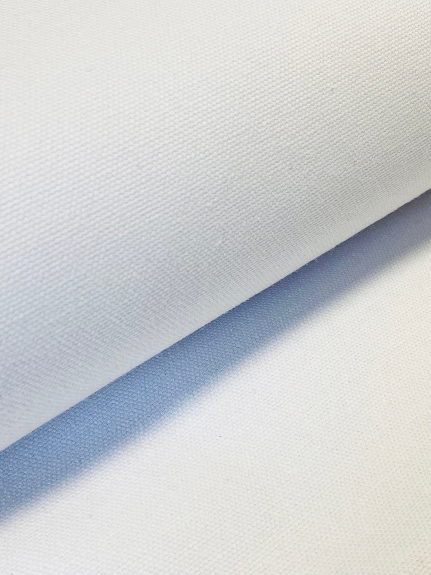 Washed Canvas Cotton  -  White