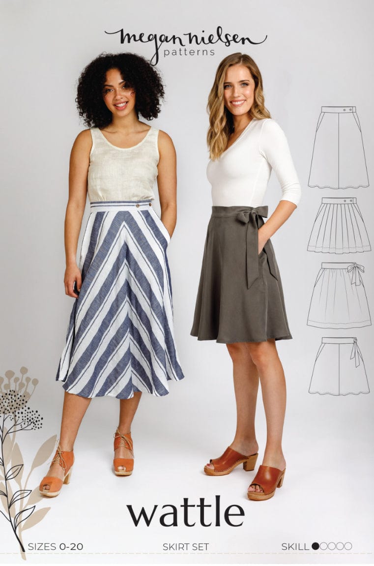 Wattle Skirt Pattern by Megan Nielsen  -