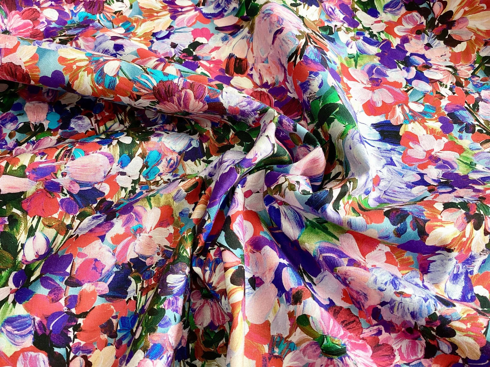 Painterly Petals - Park Purple  -  Purple