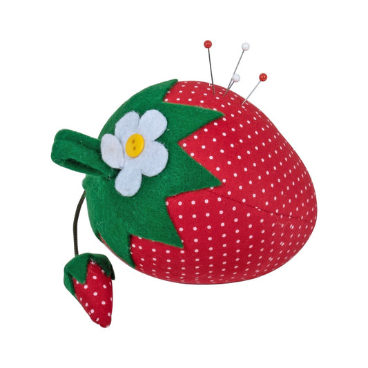 Strawberry Greenhouse Pincushion  -