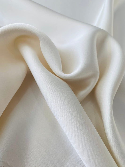 Ayesha Ivory Satin  -  Ivory