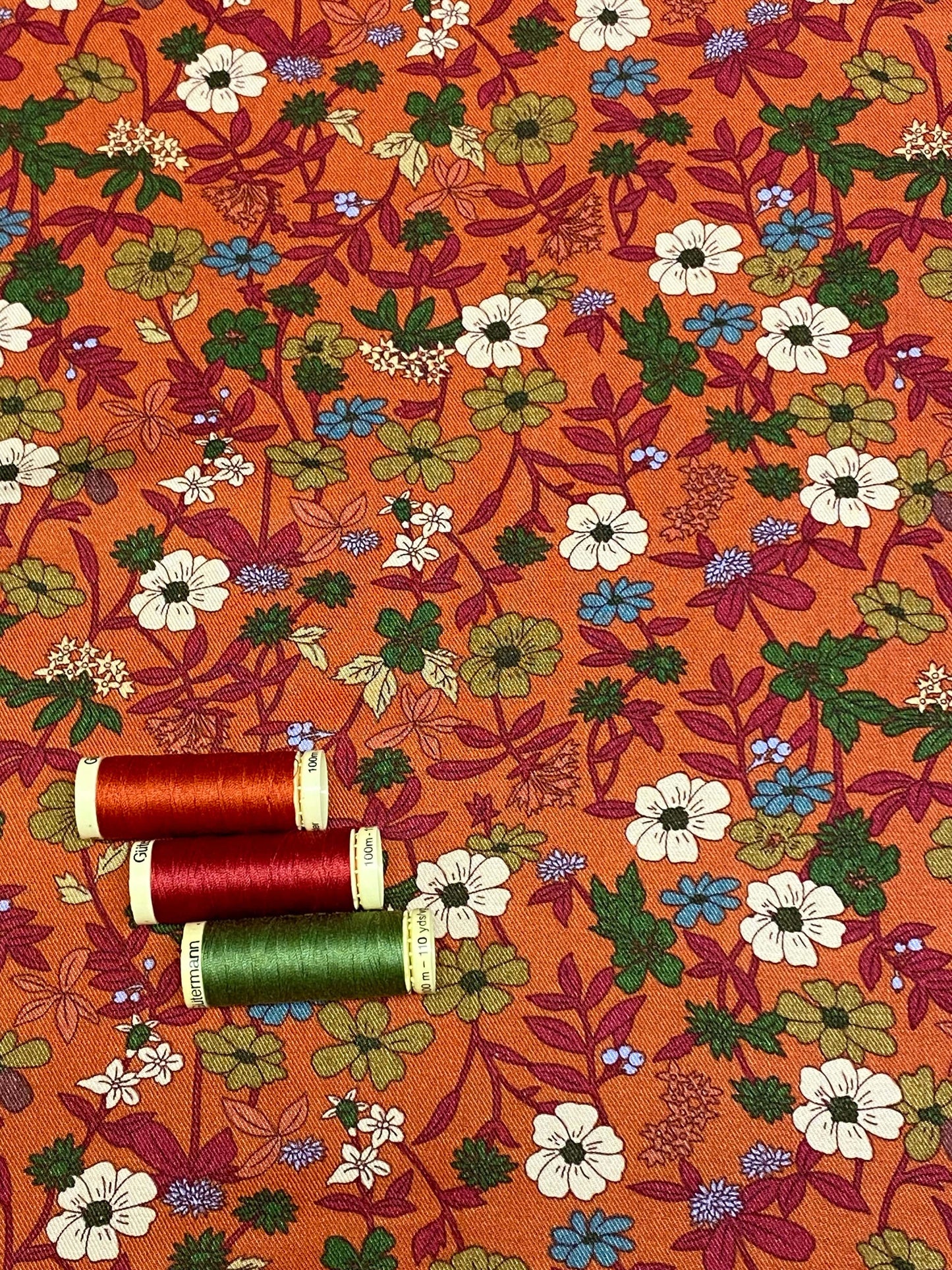 Eriskay Viscose Twill  -  Rust