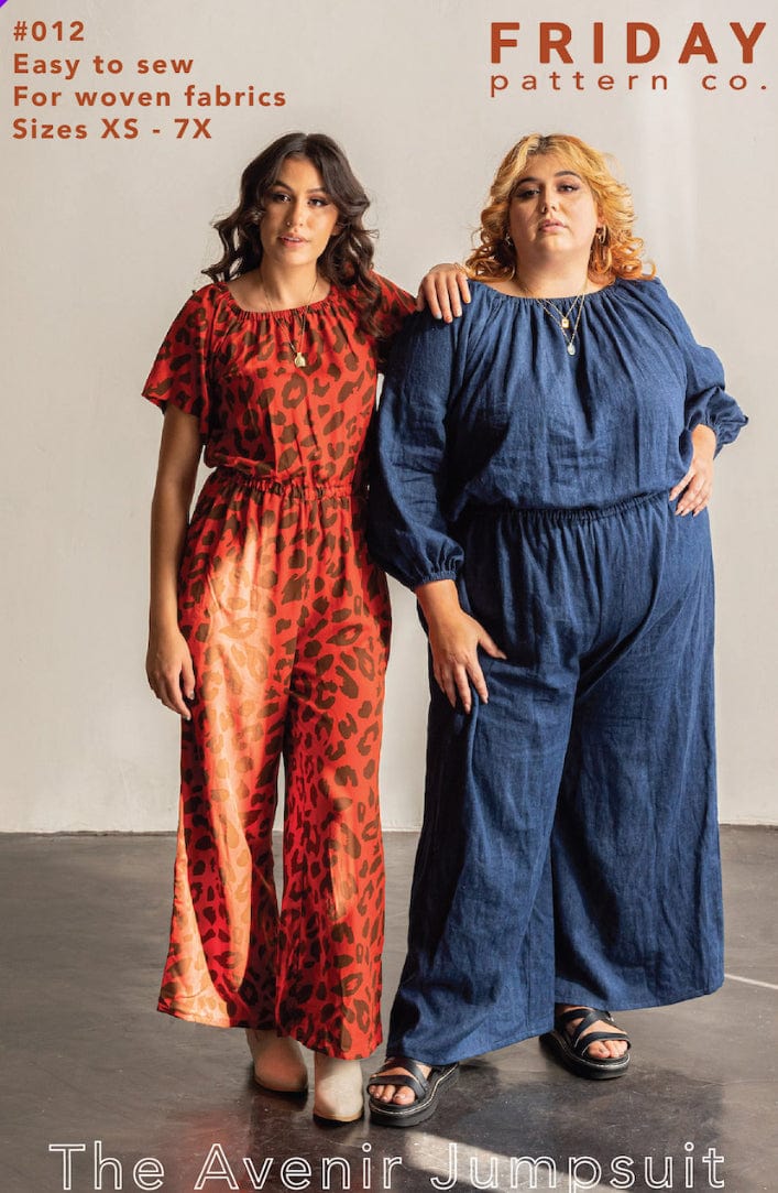 The Avenir Jumpsuit Pattern By Friday Pattern Company  -