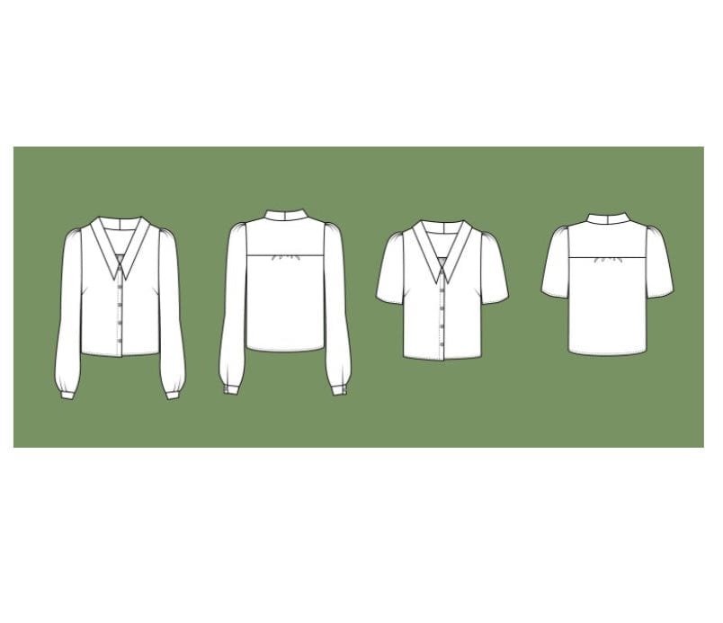 The Patina Blouse Pattern by The Friday Pattern Company  -