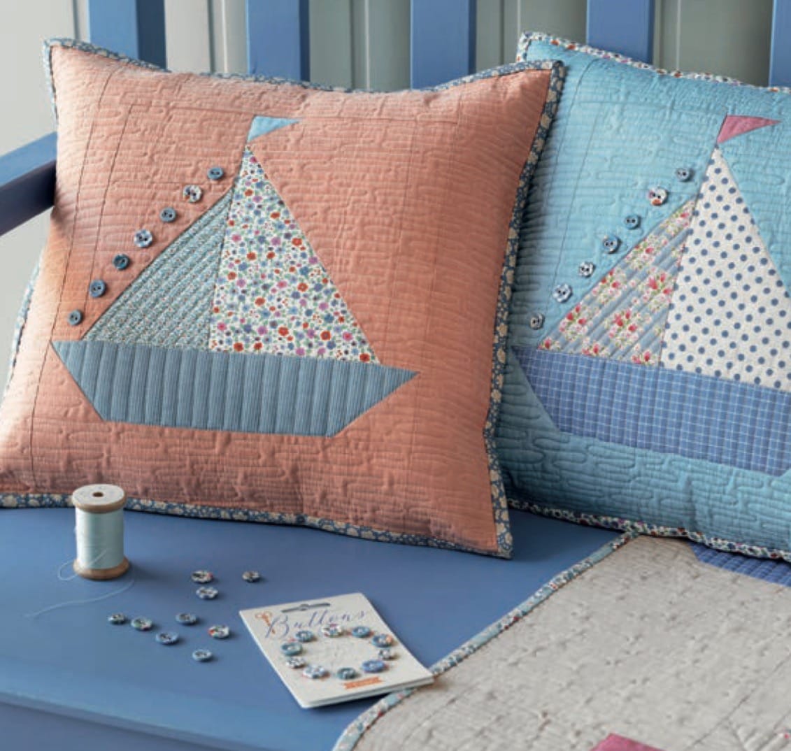 Gracie Blue by Tilda - Blue Fabric