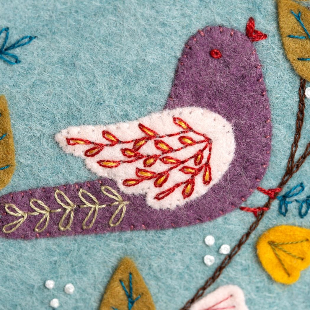 Dawn Chorus Felt Applique Hoop Kit -