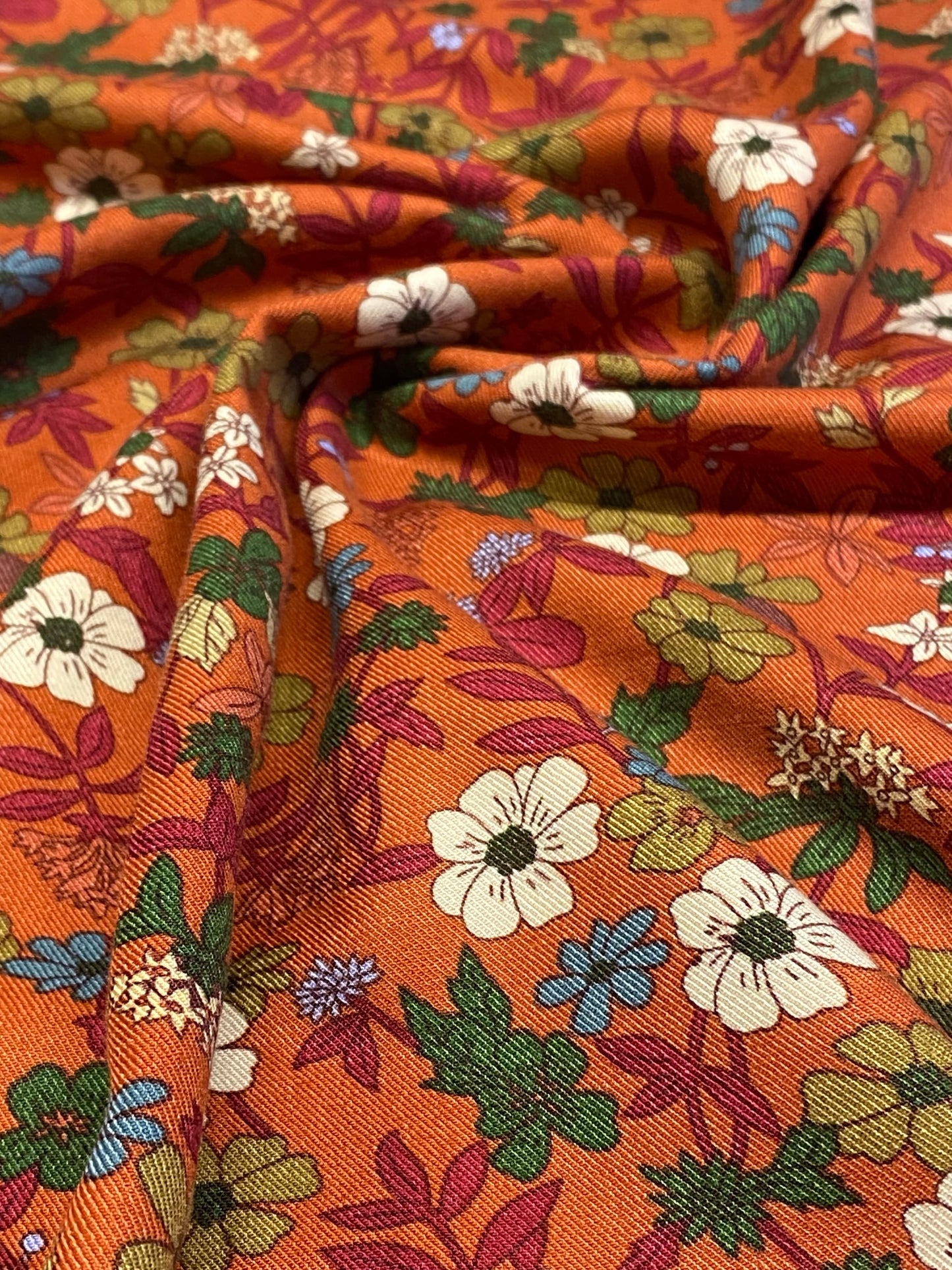 Eriskay Viscose Twill  -  Rust