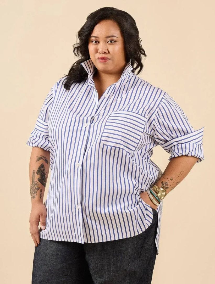 Jenna Button-Up Shirt & Dress by Closet Core Patterns  -