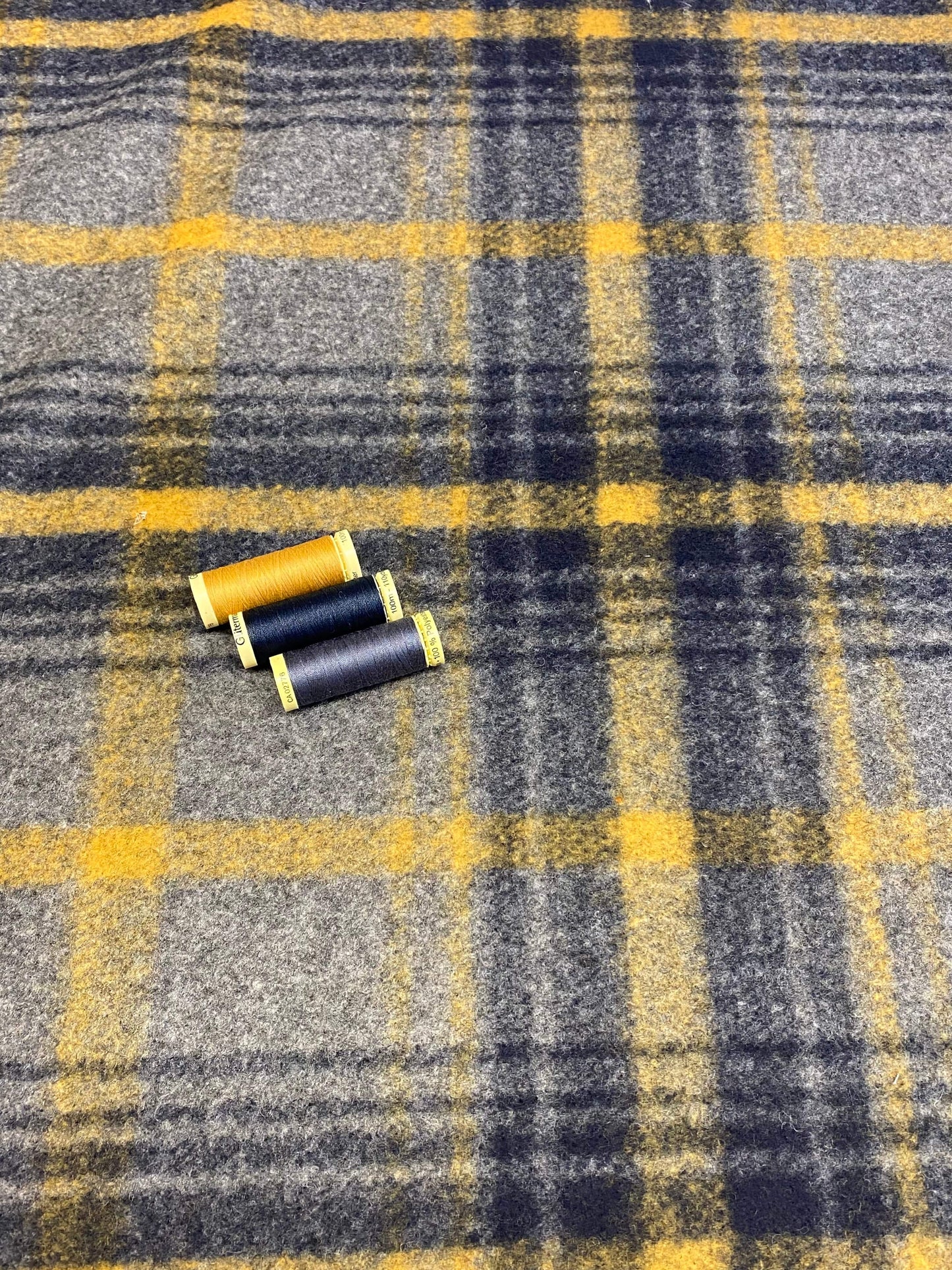 Fergus Wool Check  -  Cranberry