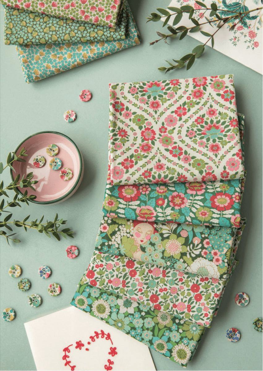 Lauren Green by Tilda - pre order for June  -  Green Fabric