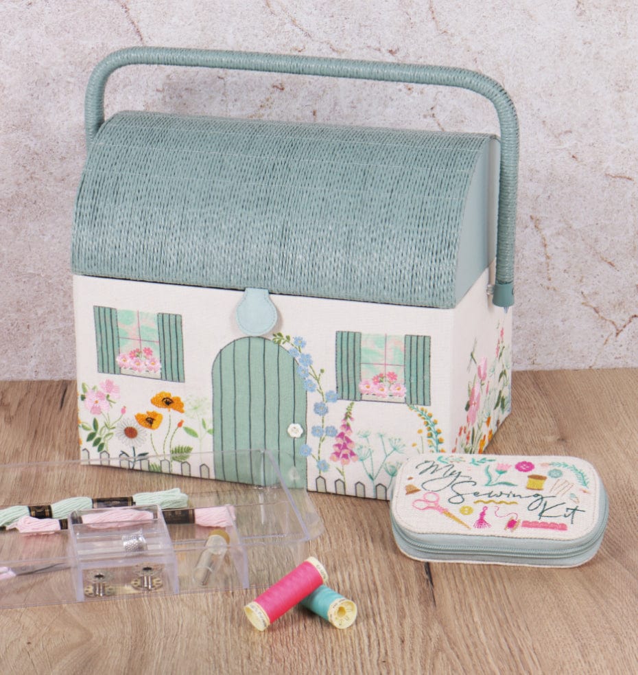 Country Cottage Sewing Box  -