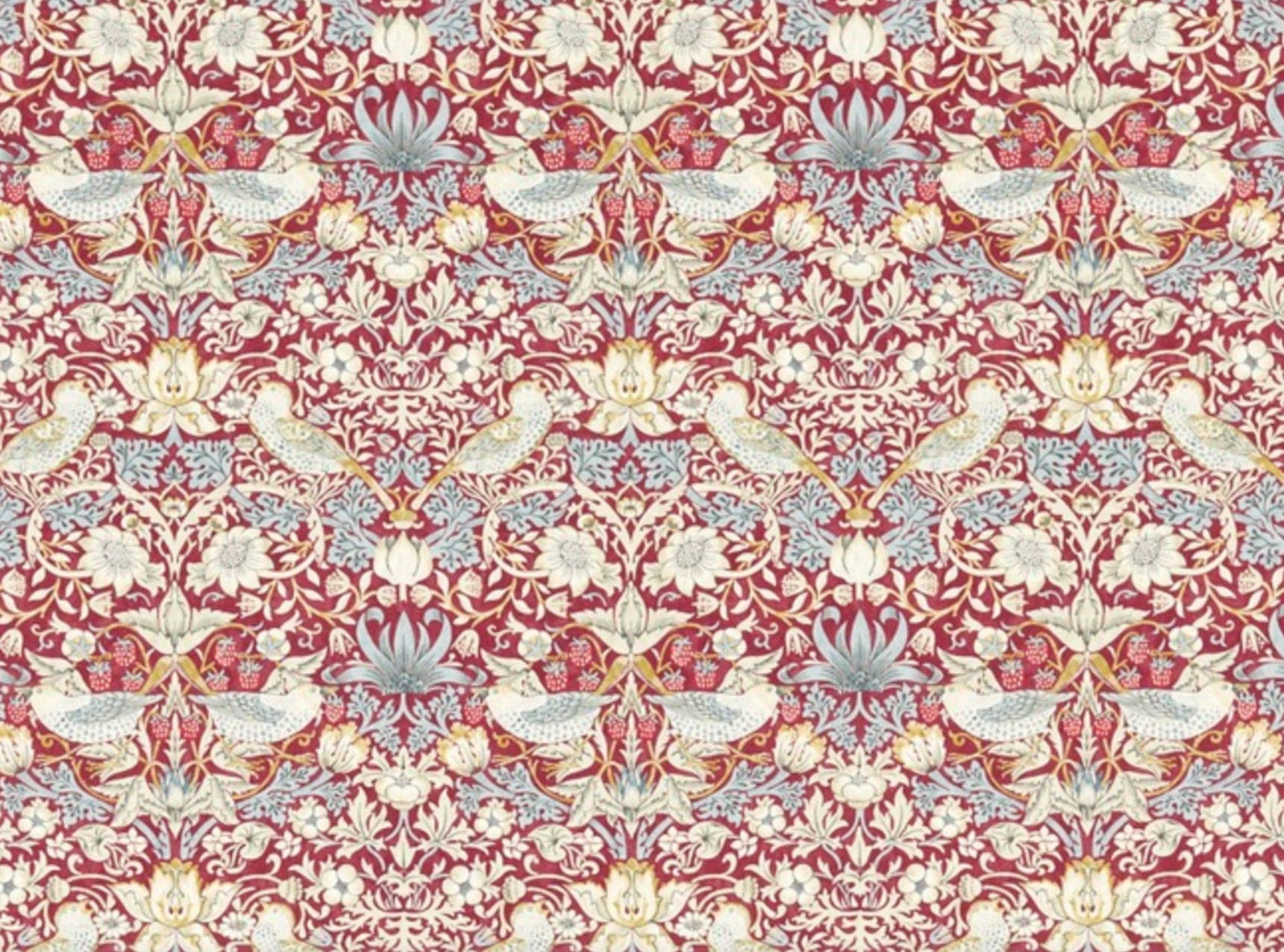 Strawberry Thief by Clarke & Clarke  -  Plum