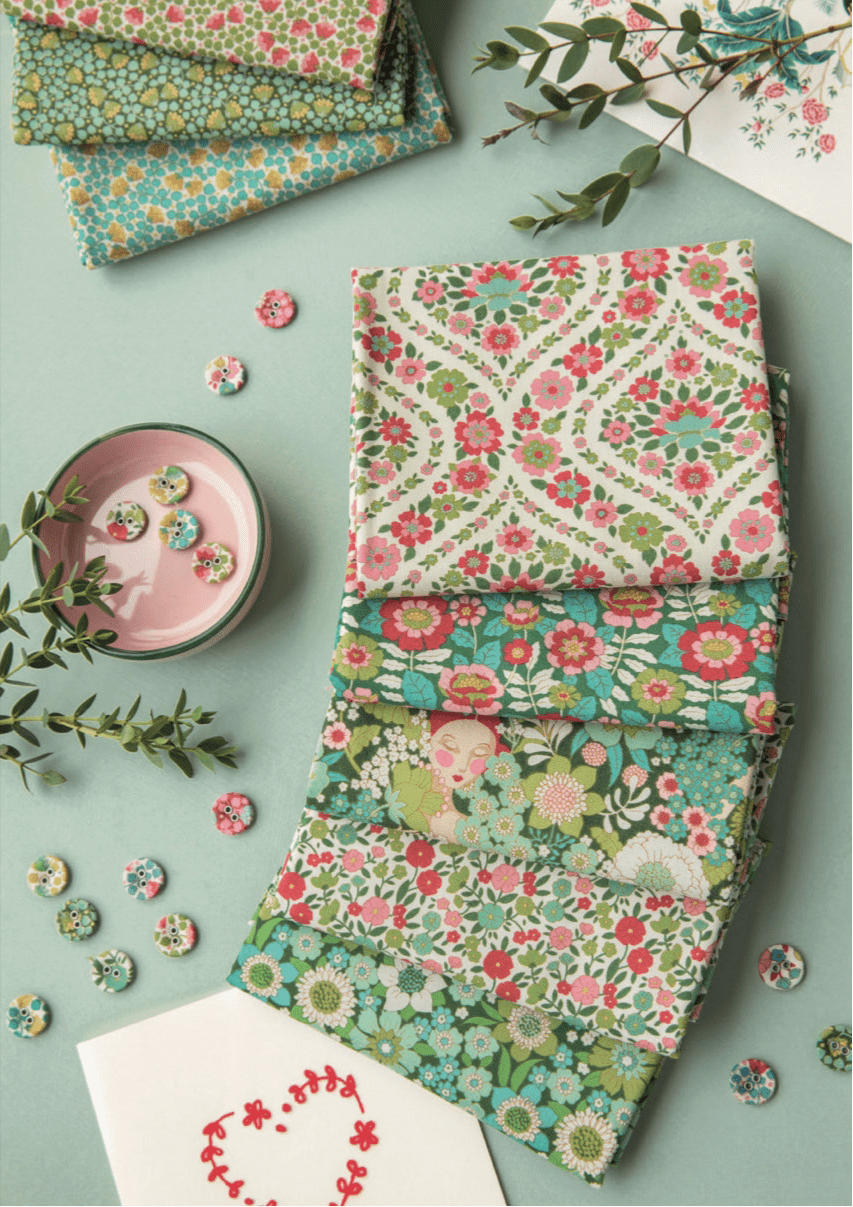 Janice Green by Tilda - pre order for June  -  Green Fabric