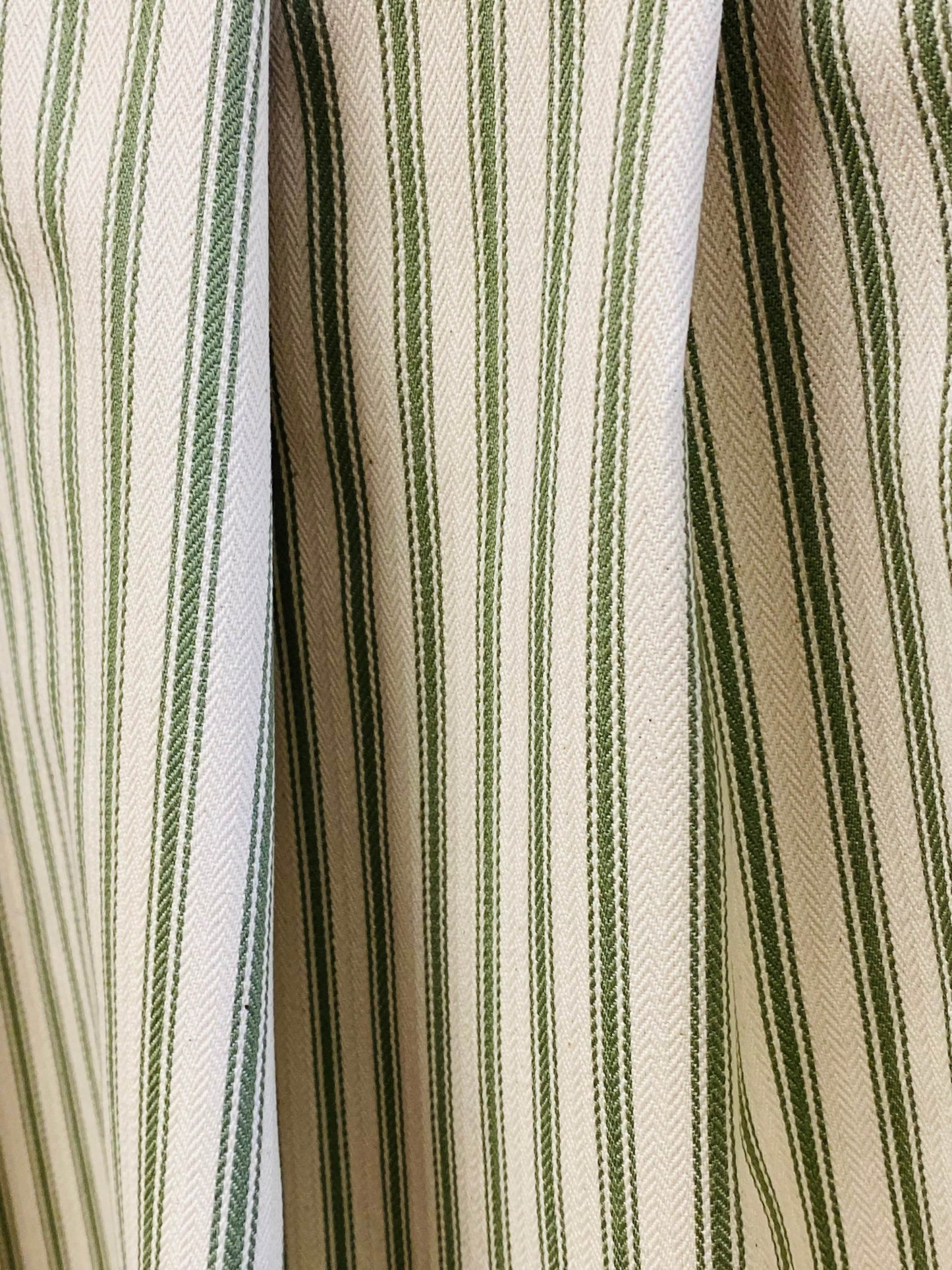 Anna Ticking  -  Sap Green