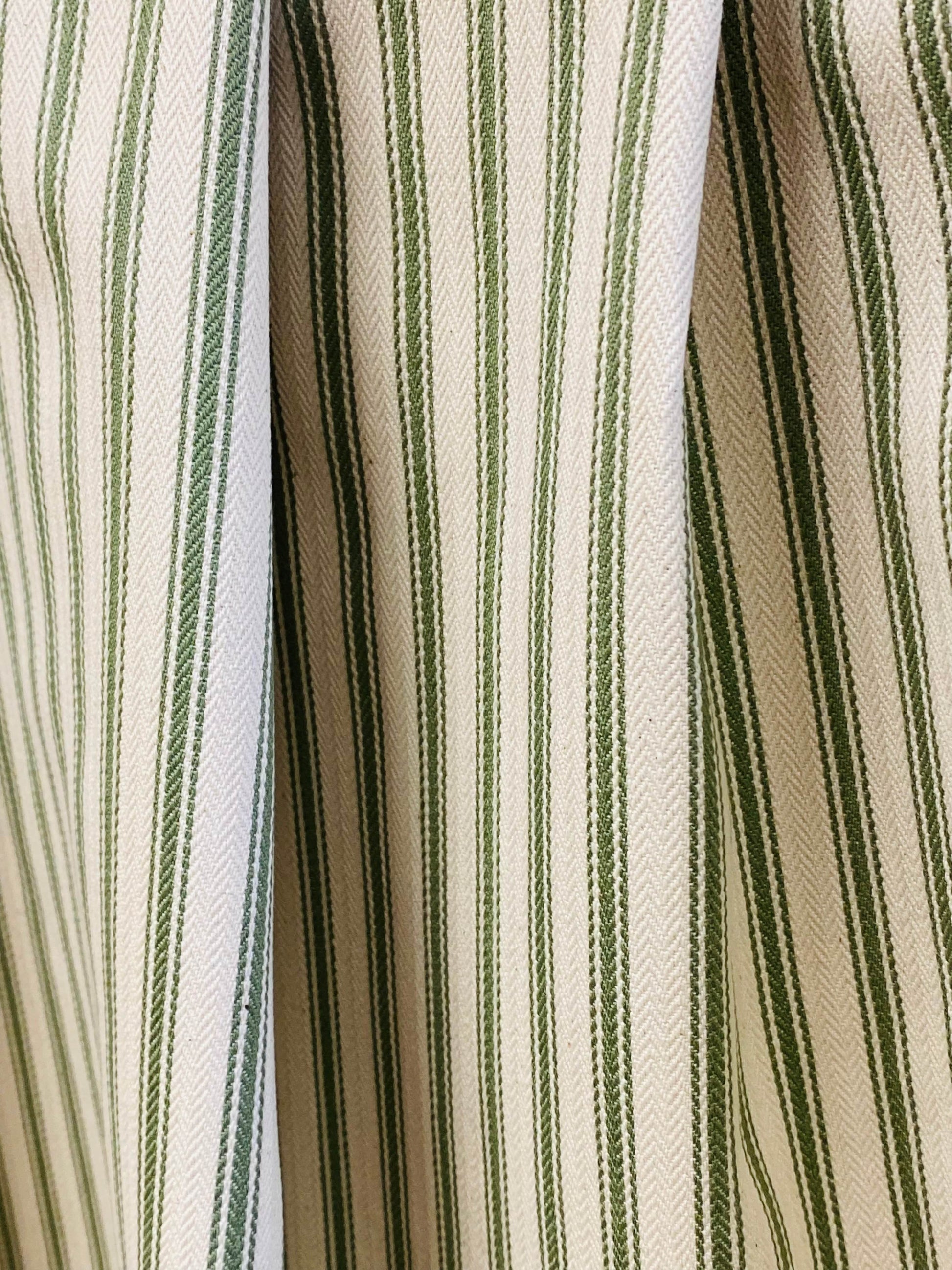 Anna Ticking  -  Sap Green