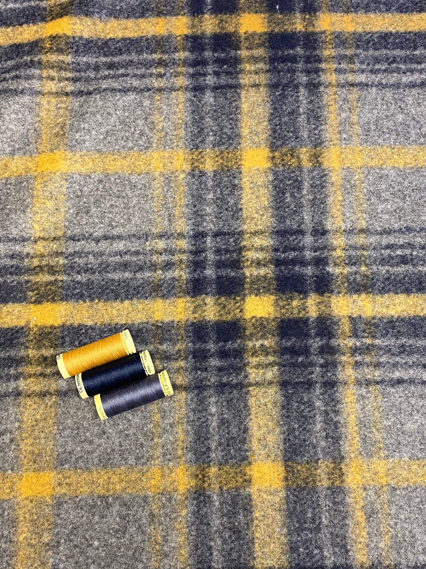 Fergus Wool Check  -  Cranberry