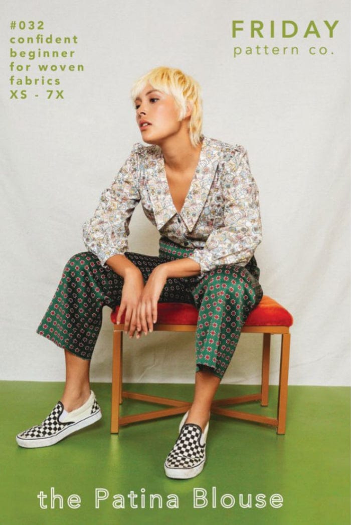 The Patina Blouse Pattern by The Friday Pattern Company  -
