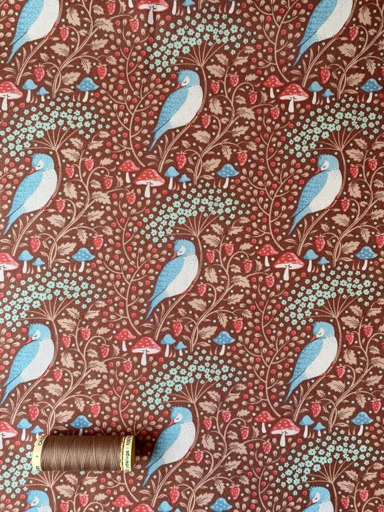 Sleepy Bird  -  Fabric