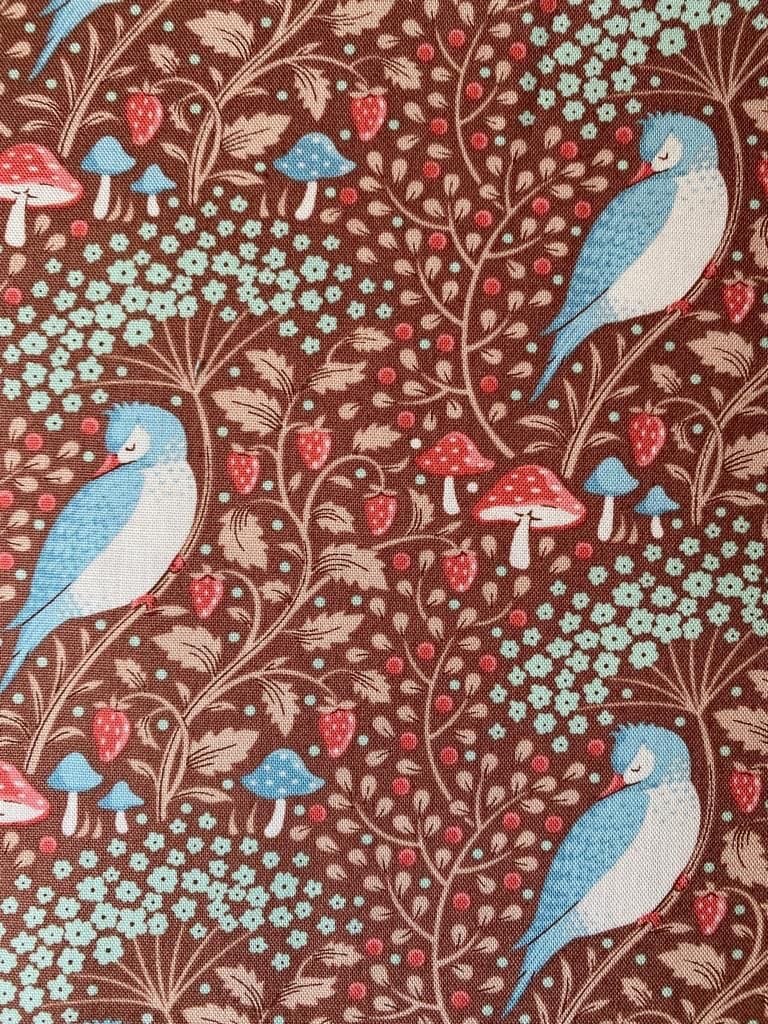 Sleepy Bird  -  Fabric