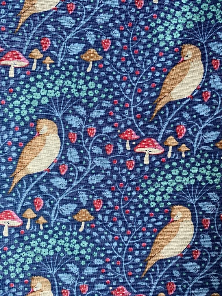 Sleepy Bird  -  Fabric