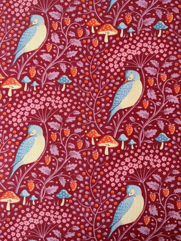 Sleepy Bird  -  Fabric