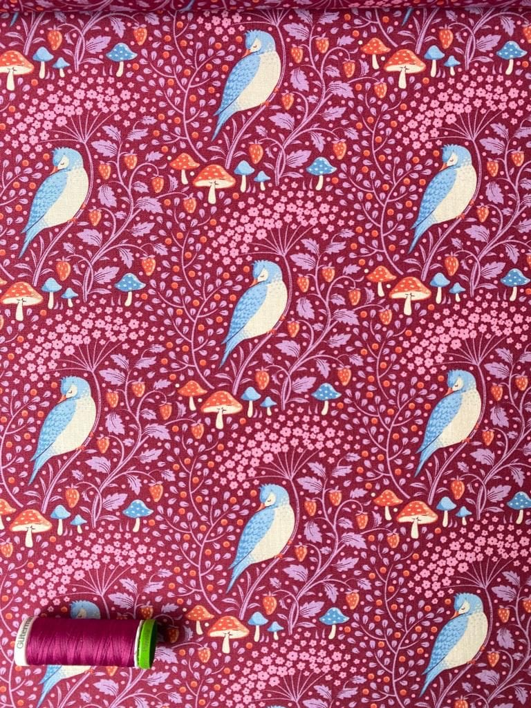 Sleepy Bird  -  Fabric