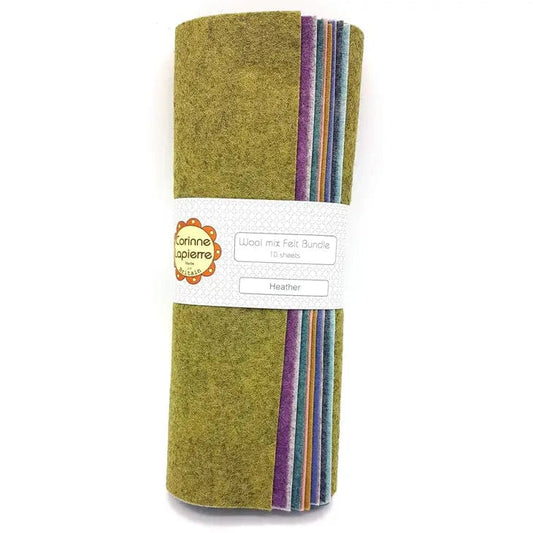 Felt Bundle of 10 Sheets  -  Heather