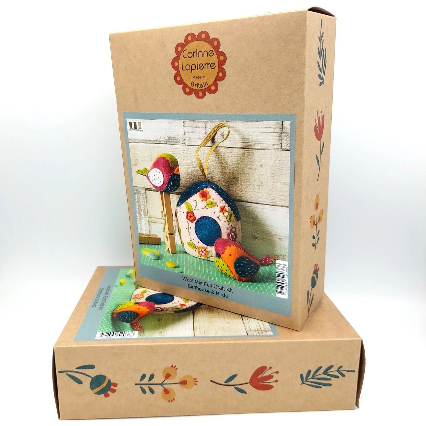 Birdhouse and Two Birds Felt Craft Kit  - 