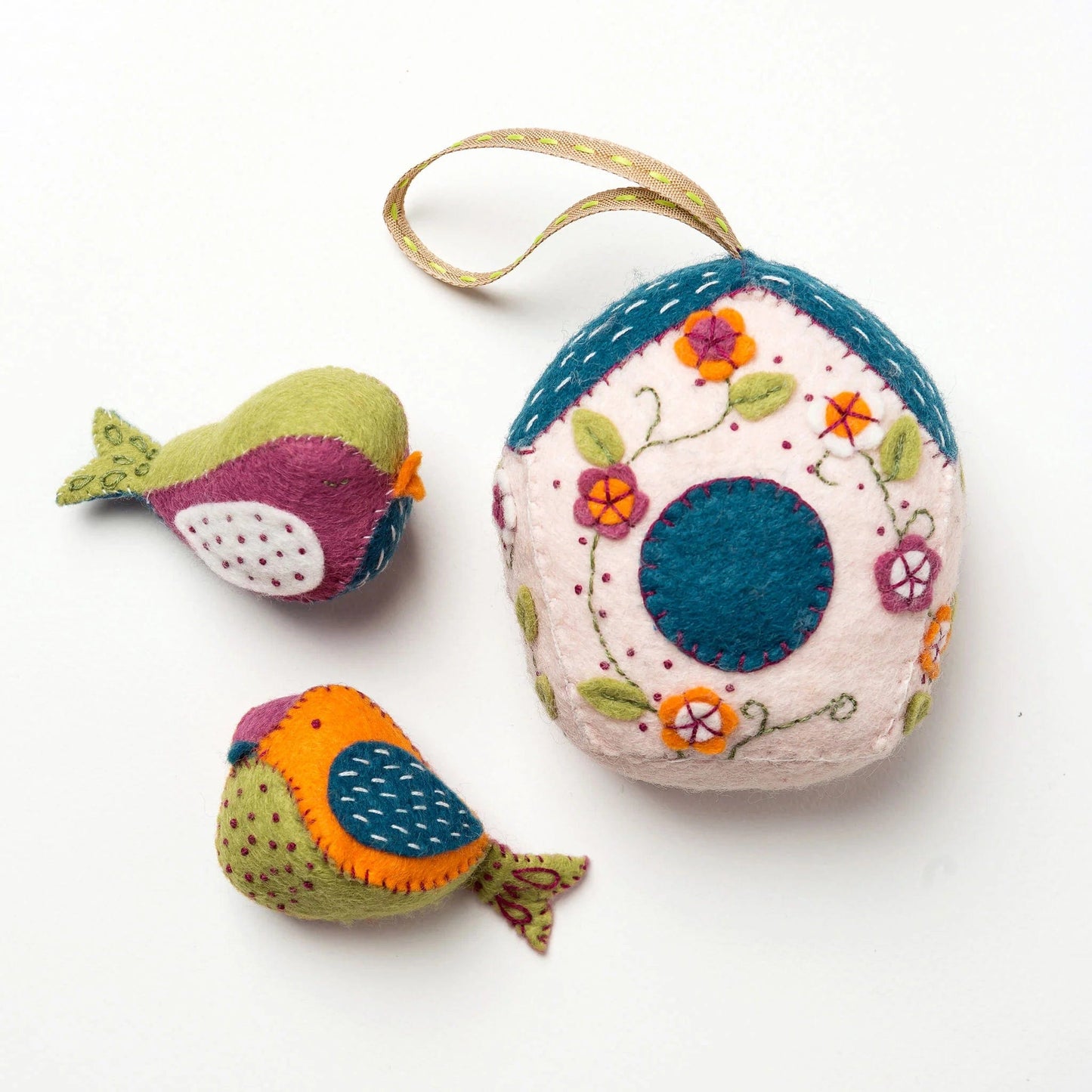 Birdhouse and Two Birds Felt Craft Kit  - 